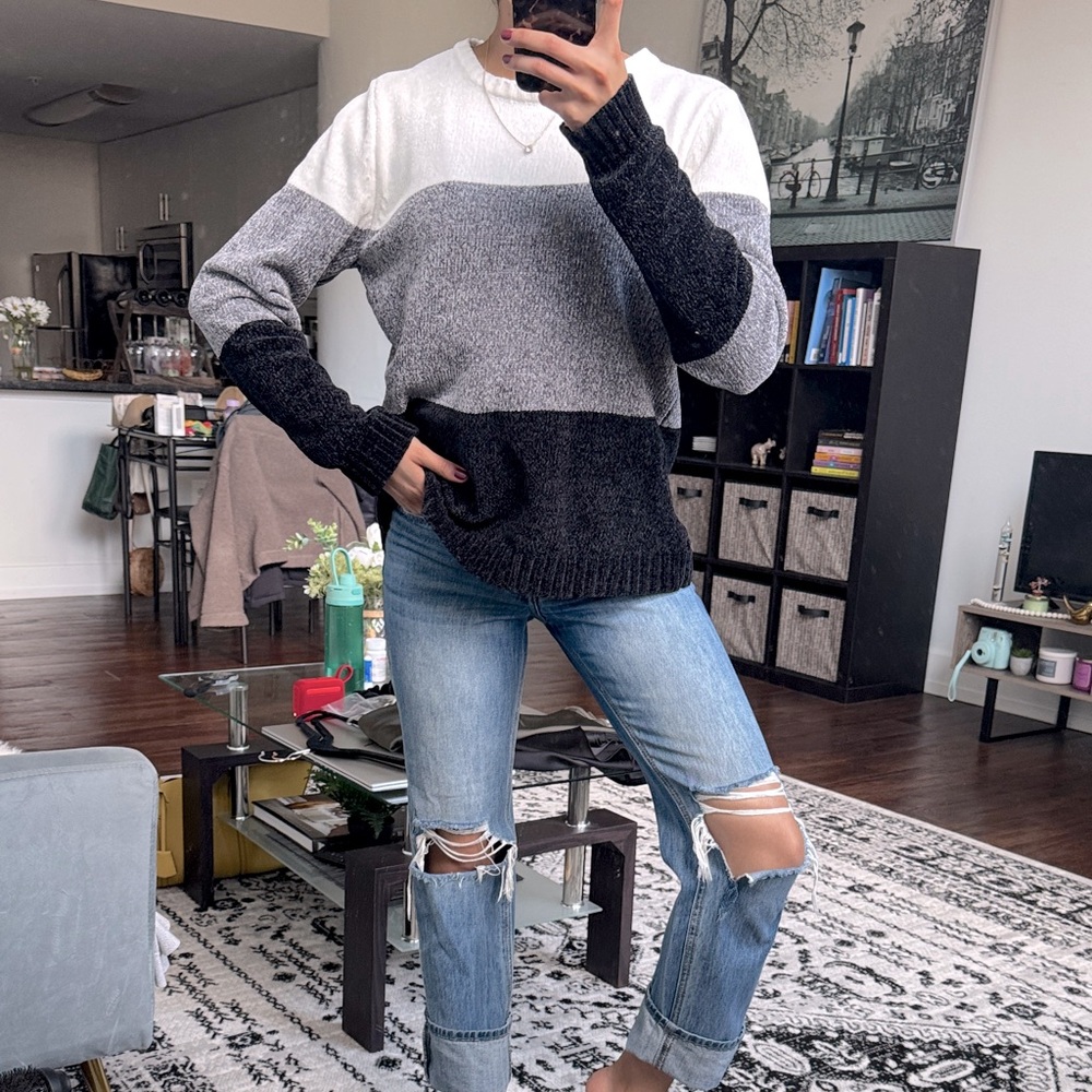 Karen Scott chenille sweater